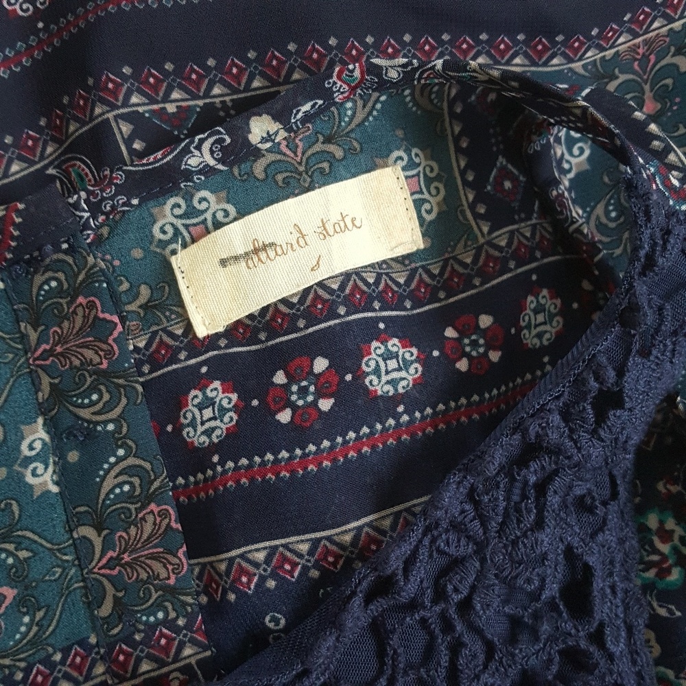 Altar'd State Sleeveless shirt knit Paisley Sz S - Picture 6 of 6